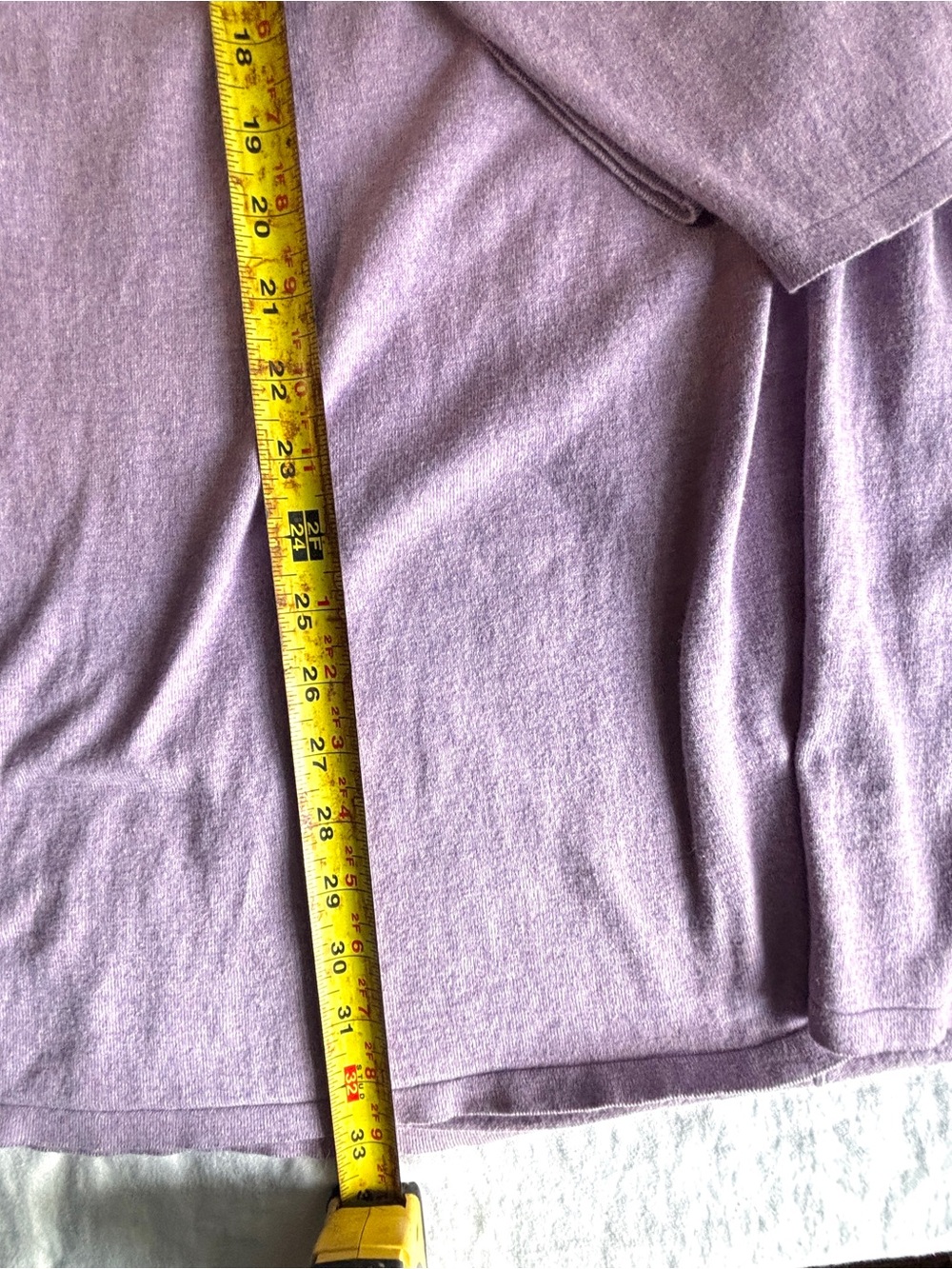 EILEEN FISHER: Lavender Cotton and Cashmere Tunic Sweater - Picture 4 of 6